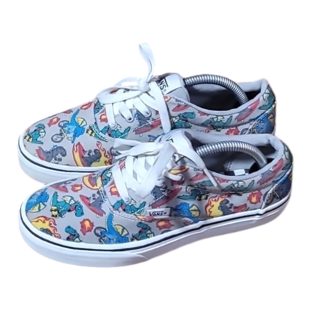 Vans Doheny Dragon Explore Skateboard Shoes Sneakers Youth Size 4 Colorful SB11